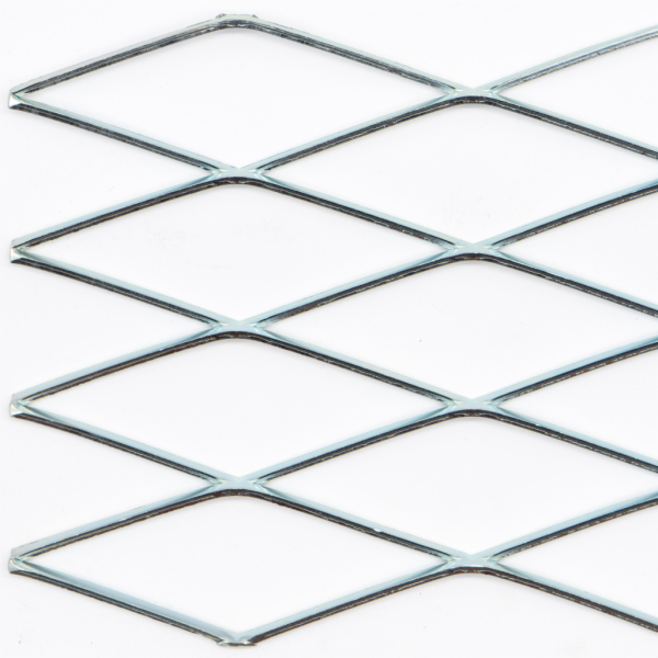 Expanded metal, Mesh diamond, length 150mm, width 50mm, strand width 4mm