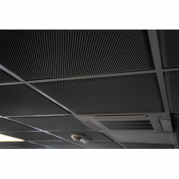 SUSPENDED CEILINGS PANELS TM25 - anthracite, format 595x595mm