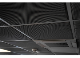 SUSPENDED CEILINGS PANELS TM25 - anthracite, format 595x595mm