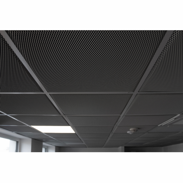 SUSPENDED CEILINGS PANELS TM35 - anthracite, format 595x595mm