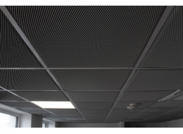 SUSPENDED CEILINGS PANELS TM35 - anthracite, format 595x595mm