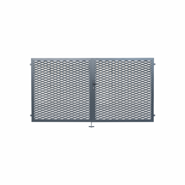 Double-wing gate, CREATIVITY expanded metal infill