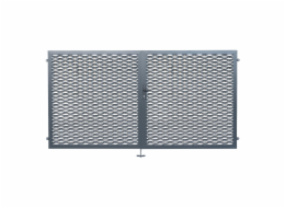 Double-wing gate, CREATIVITY expanded metal infill