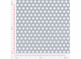 Perforated sheet, perforation round staggered, hole 5mm, pitch 8mm