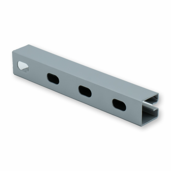 Edge profile WG30 perforated; material steel, slot width 5.7mm; Length: 3,100 mm
