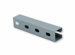 Edge profile WG40 perforated; material steel, slot width 7,5mm; Length: 3,100 mm