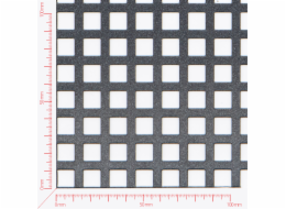 Perforated sheet, perforation square straight, hole 10mm, pitch 15mm