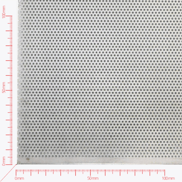 Perforated sheet, perforation round staggered, hole 1,5mm, pitch 2,5mm