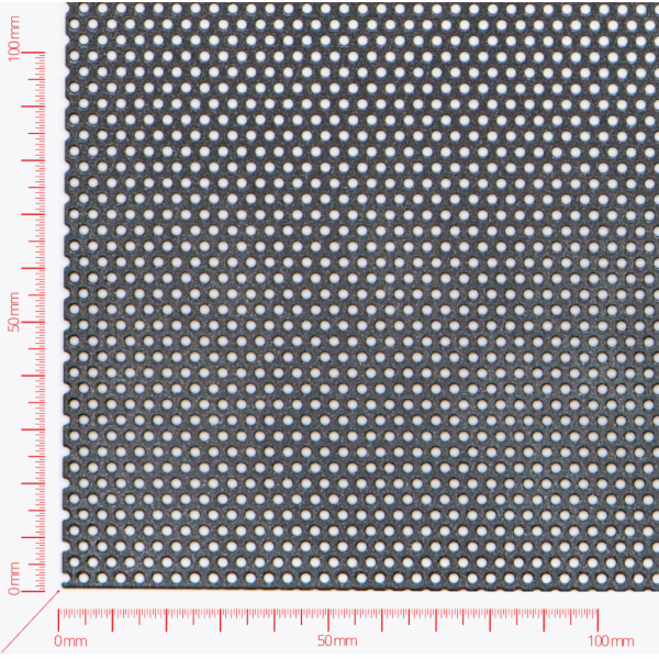 Perforated sheet, perforation round staggered, hole 2mm, pitch 3,5mm