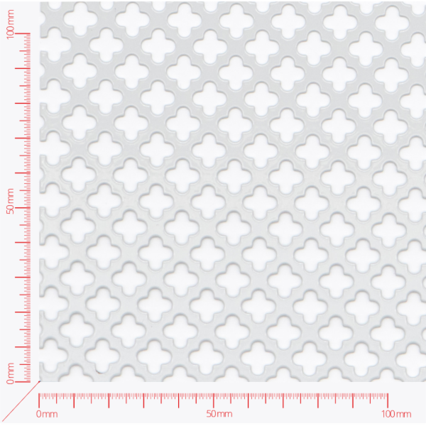 Perforated sheet, perforation design The cross, 10x10mm