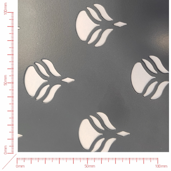 Perforated sheet FLOWER, perforation design, hole 32mm, pitch 80mm