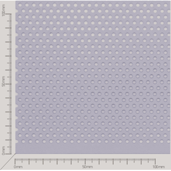 Perforated sheet, perforation round staggered, hole 3mm, pitch 5mm