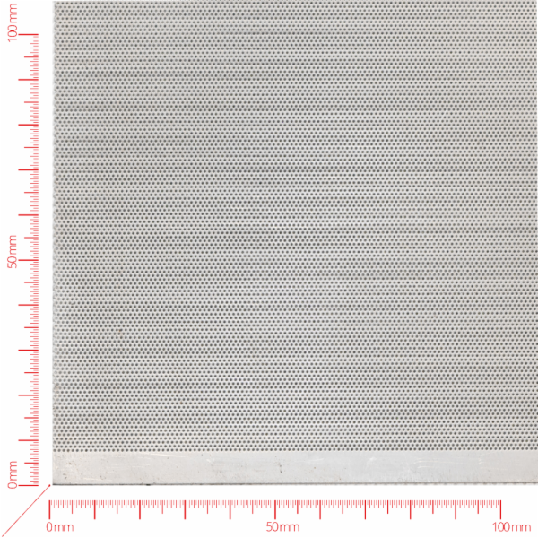 Perforated sheet, perforation round staggered, hole 0,5mm, pitch 1,09mm