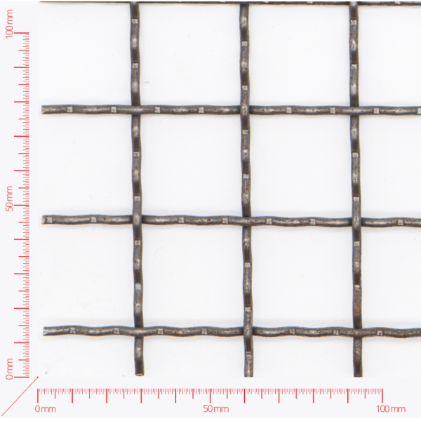 Crimped wire Mesh, Mesh 30x30mm, wire 3mm