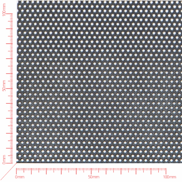 Perforated sheet, perforation round staggered, hole 2mm, pitch 3,5mm