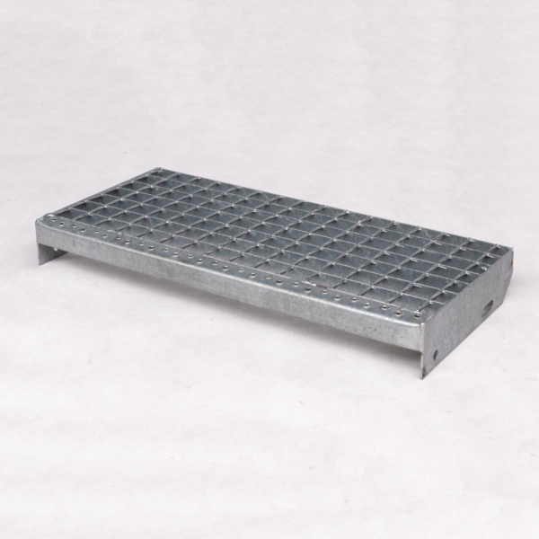 Stair step, hot-dip galvanised - Welded, Mesh 34x38mm, Load-bearing bar 40x2mm