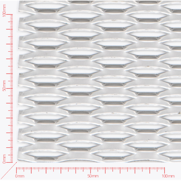 POWER, Expanded metal, Mesh hexagonal, length 47mm, width 13mm, strand width 5mm