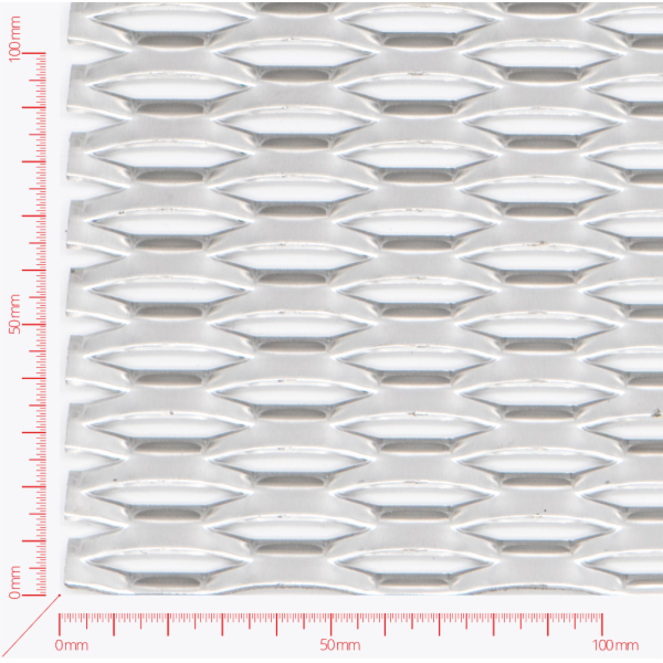 POWER, Expanded metal, Mesh hexagonal, length 47mm, width 13mm, strand width 5mm