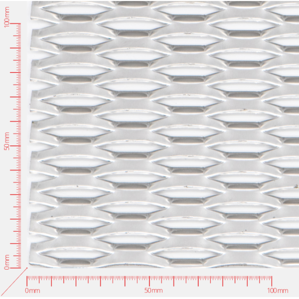 POWER, Expanded metal, Mesh hexagonal, length 47mm, width 13mm, strand width 5mm
