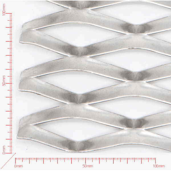 BRAIN Expanded metal, Mesh diamond, length 85mm, width 35mm, strand width 11mm