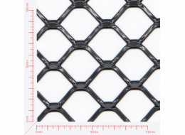 Expanded metal, Mesh square flattened, length 50mm, width 37mm, strand width 4,5mm