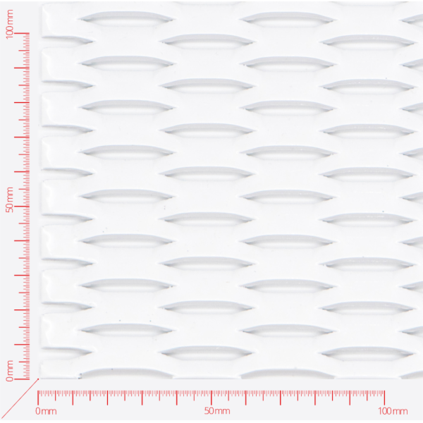 Expanded metal, Mesh hexagonal, length 47mm, width 13mm, strand width 5mm