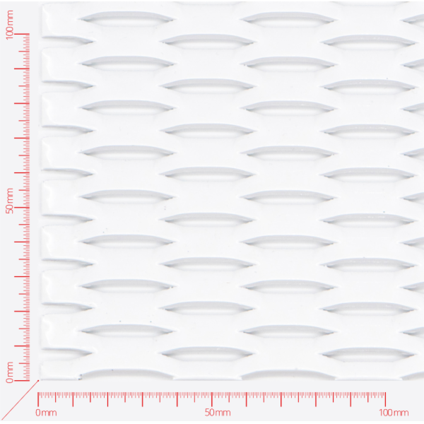 Expanded metal, Mesh hexagonal, length 47mm, width 13mm, strand width 5mm