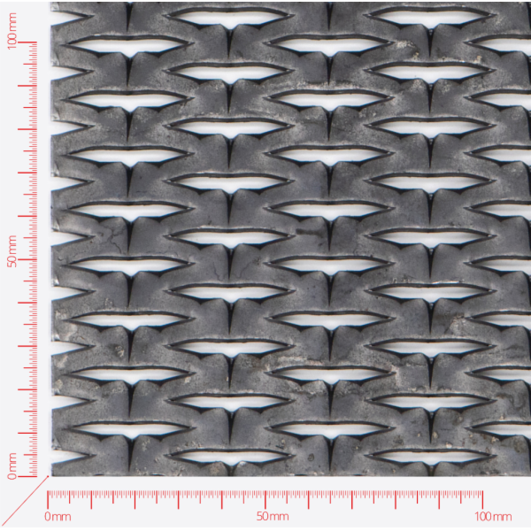 SAFE, Expanded metal, Mesh hexagonal, length 47mm, width 14mm, strand width 5mm