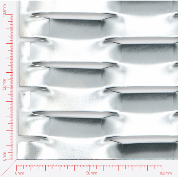 EXPRESSION, Expanded metal, Mesh hexagonal, length 100mm, width 35mm, strand width 15mm