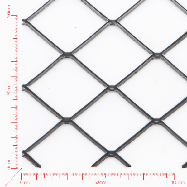Expanded metal, Mesh square, length 100mm, width 72mm, strand width 4mm