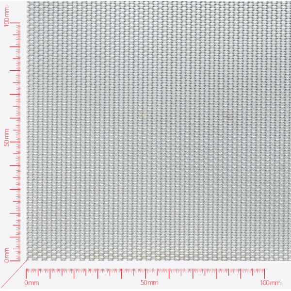 Expanded metal, Mesh diamond, length 4mm, width 2mm, strand width 0,6mm