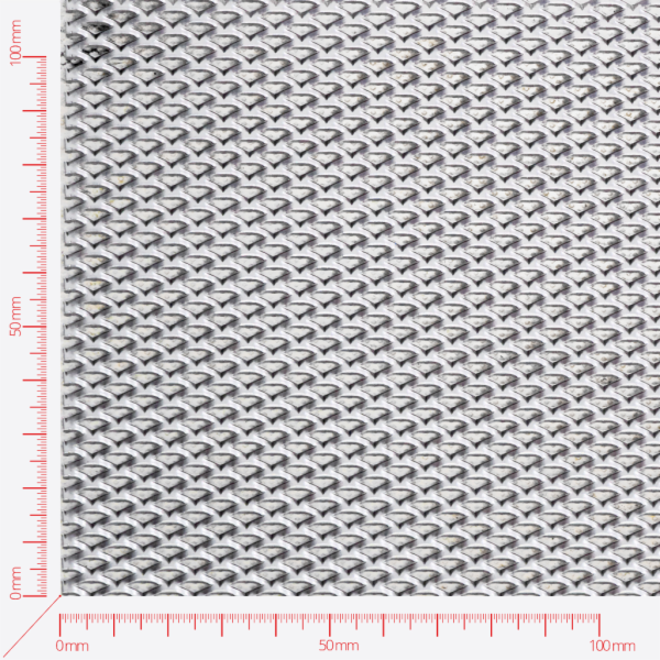 Expanded metal, Mesh diamond, length 10mm, width 4,5mm, strand width 1,5mm