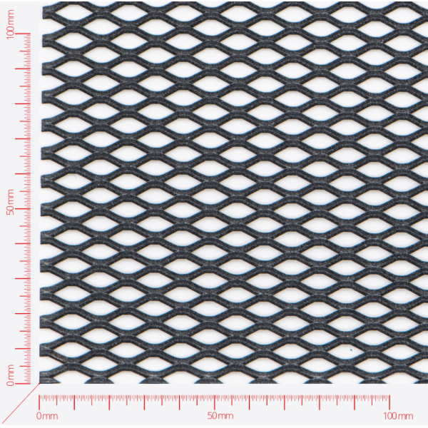 Expanded metal, Mesh diamond, length 16mm, width 8mm, strand width 1,8mm