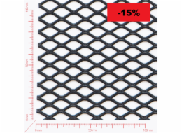 Expanded metal, Mesh diamond, length 22mm, width 12,5mm, strand width 2mm