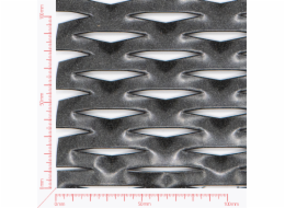 AIRFIELD, Expanded metal, Mesh diamond, length 62,5mm, width 22mm, strand width 9mm